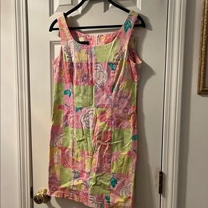 Vibrant Floral Patchwork Mini Dress